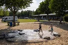 Der Wasserspielplatz am Großwelzheimer Badesee