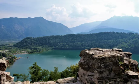 Blick auf den Lago di Levico