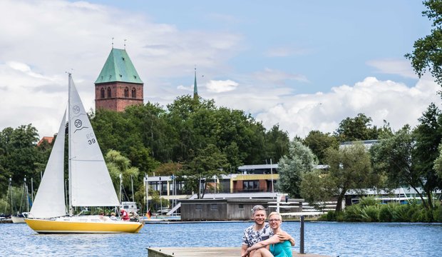 Blick auf den Ratzeburger See Ein herrlicher Tag am Ratzeburger See
