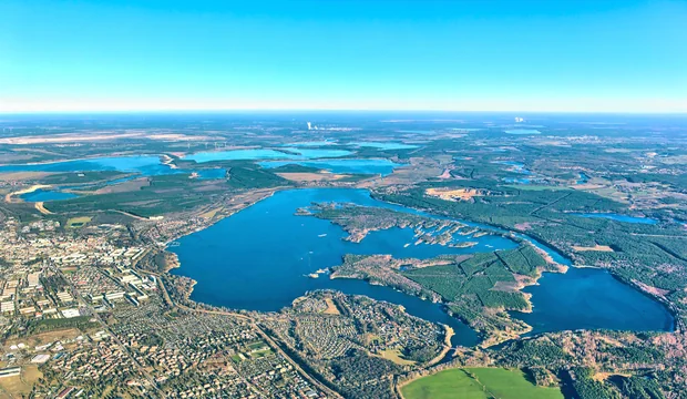Luftbild vom Senftberger See Luftbild vom Senftberger See