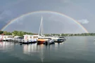 Regenbogen über dem Scharmützelsee 