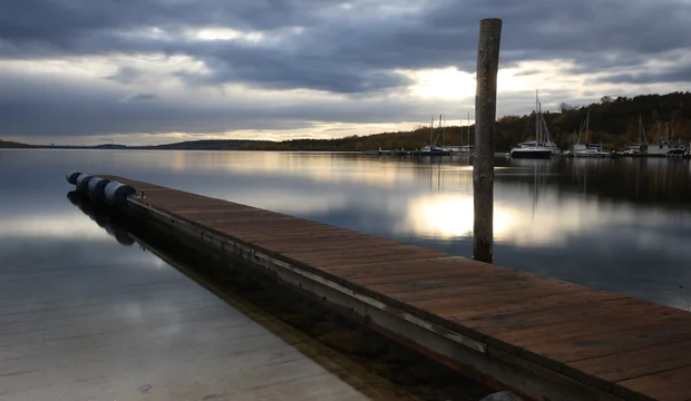 Geiseltalsee - Steg an der Marina in Mücheln Geiseltalsee - Steg an der Marina in Mücheln