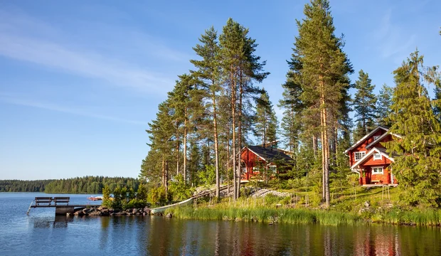 Sonnenschein in Finnland