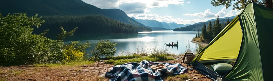 Camping am See Headmotiv
