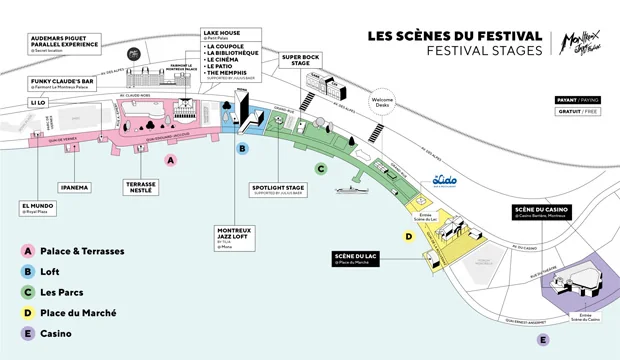 Montreux Jazz Festival - Festival Stages