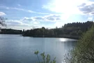 Stausee in Marienheide bei Sonnenschein