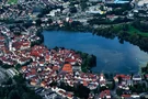 Stadtsee in Bad Waldsee - Flugzeug Aufnahme