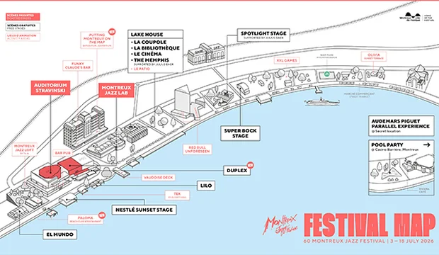 Montreux Jazz Festival - Festival Stages 2026 Montreux Jazz Festival - Festival Stages 2026